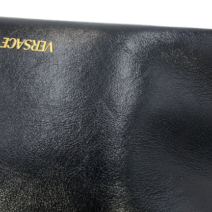 Versace Chain Shoulder Bag Medusa Small Tote Leather Black 2-Way — view 9