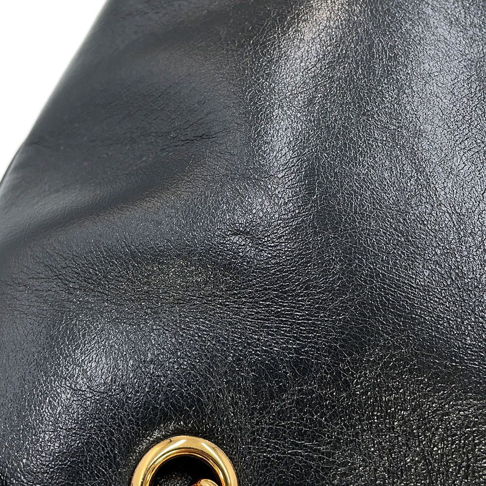 Versace Chain Shoulder Bag Medusa Small Tote Leather Black 2-Way — view 8