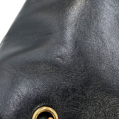 Versace Chain Shoulder Bag Medusa Small Tote Leather Black 2-Way — view 8