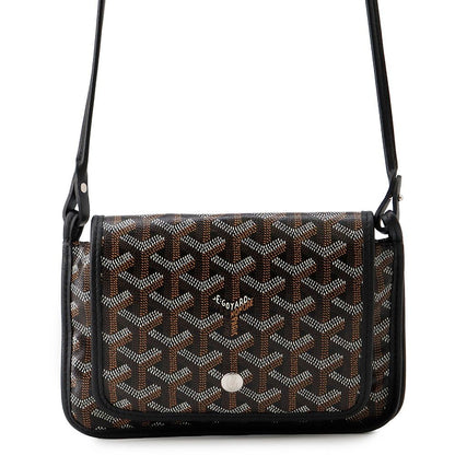 Goyard Shoulder Bag Plumet Pouch Wallet Leather Black