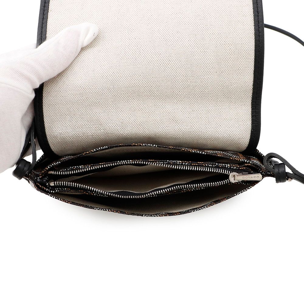 Goyard Shoulder Bag Plumet Pouch Wallet Leather Black — view 5