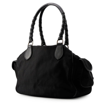 Dior Handbag Oblique Nylon Leather Black — view 2