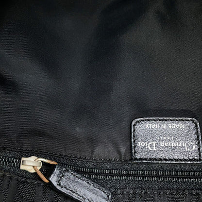 Dior Handbag Oblique Nylon Leather Black — view 9
