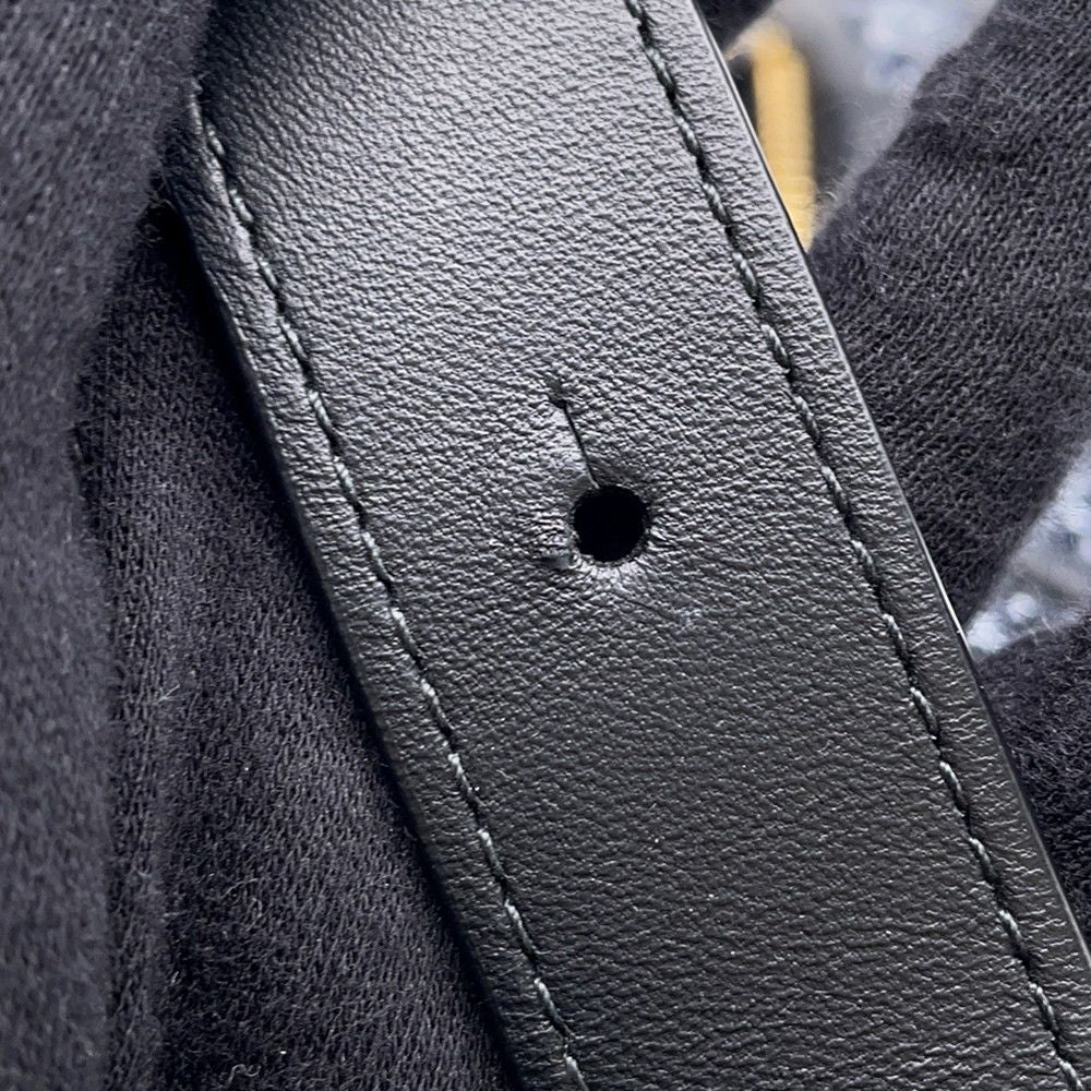 Bottega Veneta Shoulder Bag Brick Cassette Maxi Intrecciato Tweed Leather Black — view 9