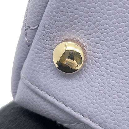 Chanel Handbag CC Logo Coco Handle Mini Flap Caviar Leather 2-Way — view 8