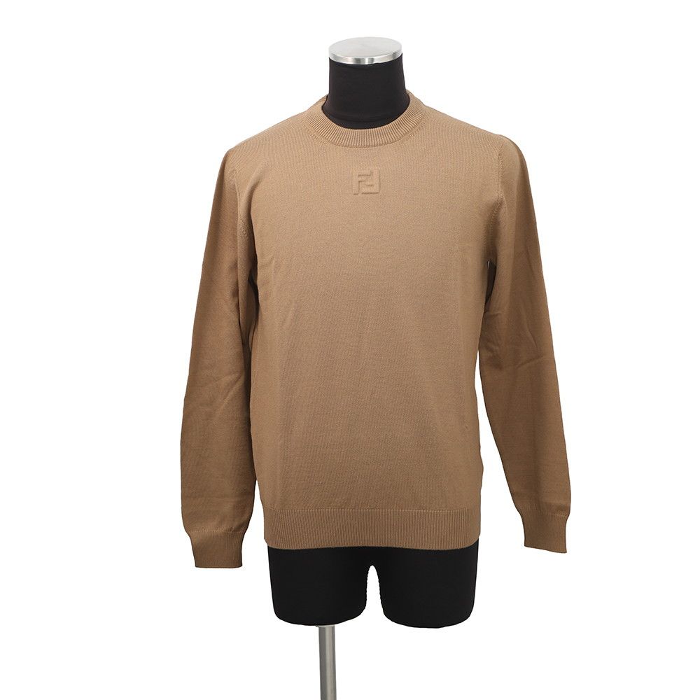 Fendi Sweater FF Motif Wool 48 Top Knit