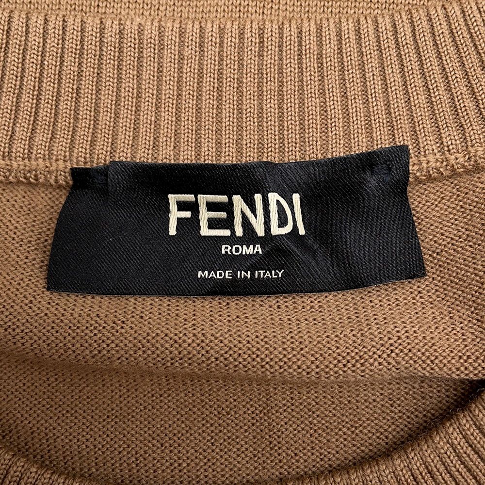 Fendi Sweater FF Motif Wool 48 Top Knit — view 6