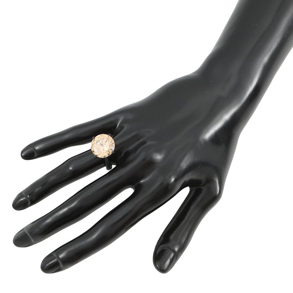 Bottega Veneta Ring Colored Stone Round Cut Intrecciato — view 4