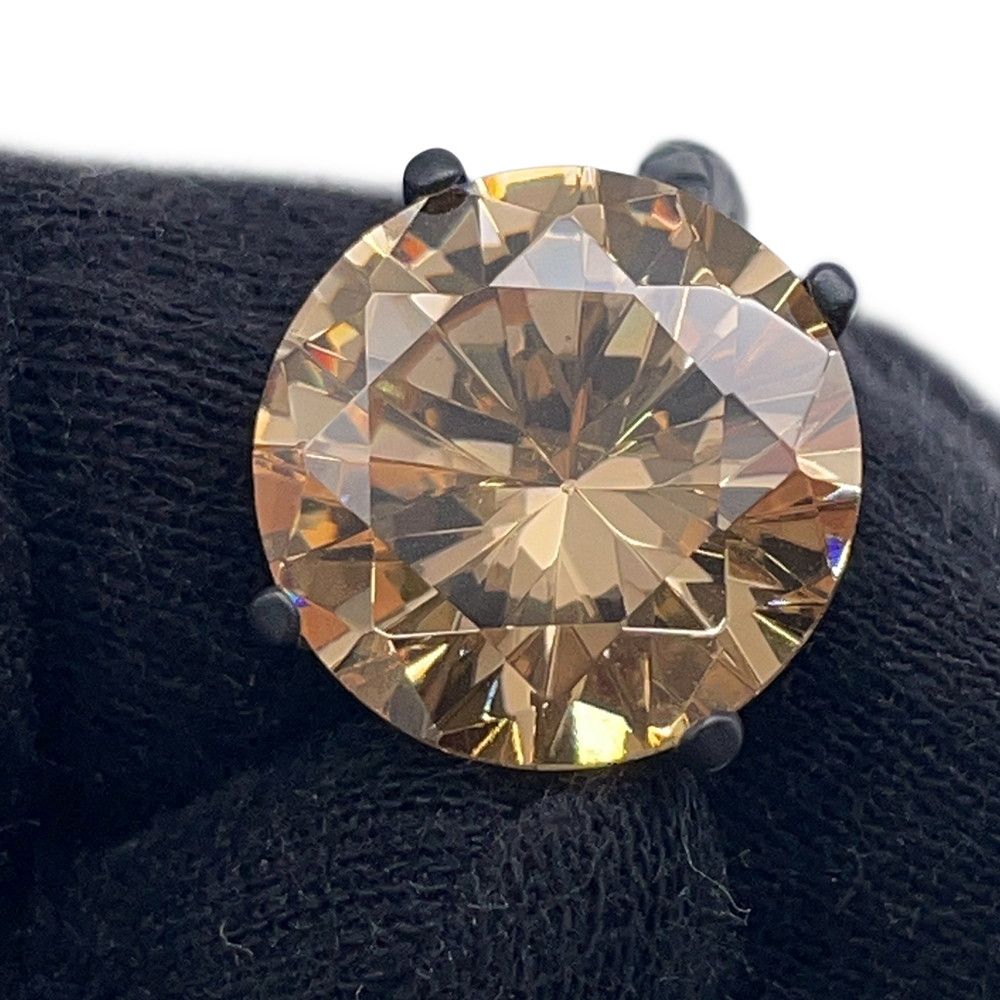 Bottega Veneta Ring Colored Stone Round Cut Intrecciato — view 5