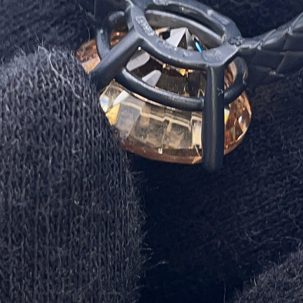 Bottega Veneta Ring Colored Stone Round Cut Intrecciato — view 8