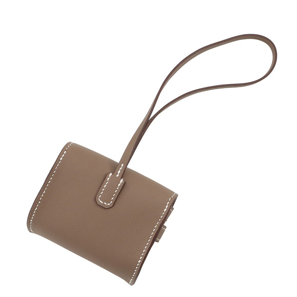 Hermes Bag Charm Kelly Festival Etoupe Gold Swift — view 3