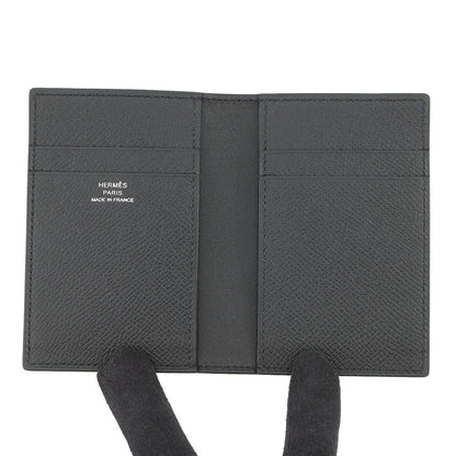 Hermes Card Case Mc2 Euclid Black Epsom Business Holder — view 4