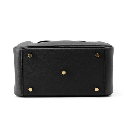 Hermes Handbag Lindy 26 Black Gold Taurillon Clemence 2-Way — view 3