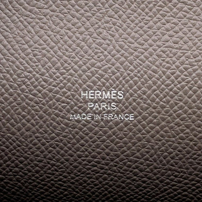 Hermes Shoulder Wallet Nap to Go Etain Silver Lacquer Epsom — view 9