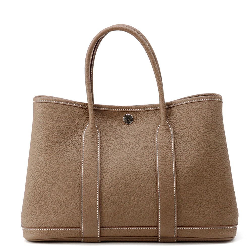 Hermes Tote Garden Party TPM Etoupe Silver Negonda