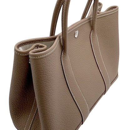 Hermes Tote Garden Party TPM Etoupe Silver Negonda — view 6