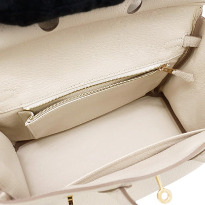 Hermes Birkin 25 Cles Gold Togo Handbag — view 7