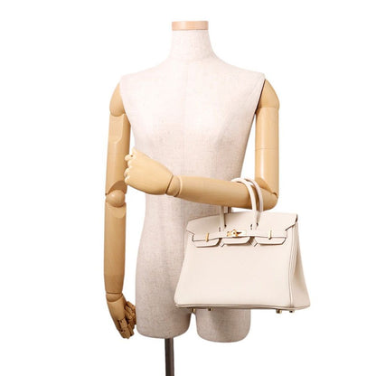 Hermes Birkin 25 Cles Gold Togo Handbag — view 4