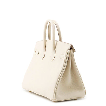 Hermes Birkin 25 Cles Gold Togo Handbag — view 2