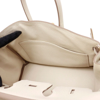Hermes Birkin 25 Cles Gold Togo Handbag — view 6