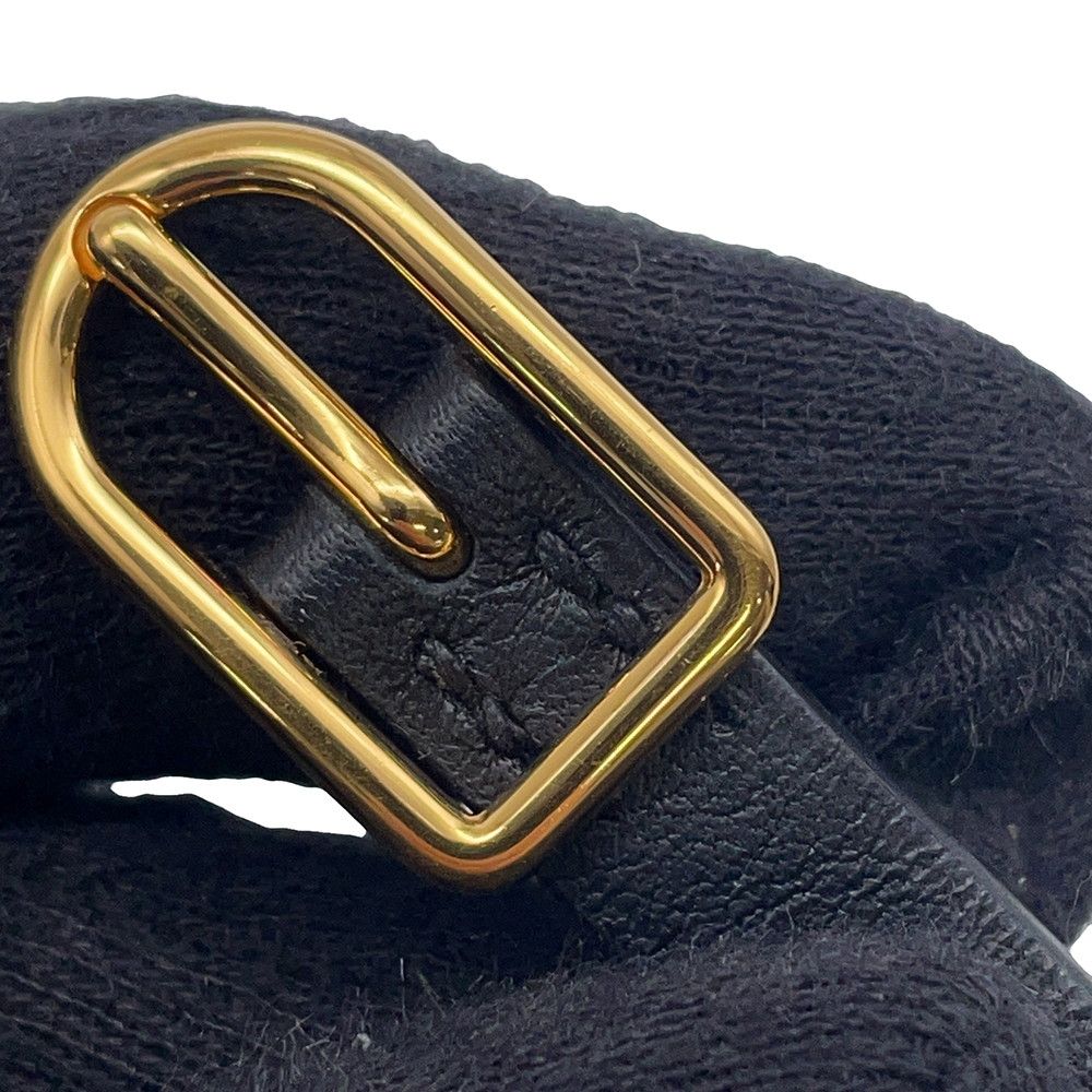 Hermes Bracelet Molle Horsebit Black Gold Swift T2 — view 8