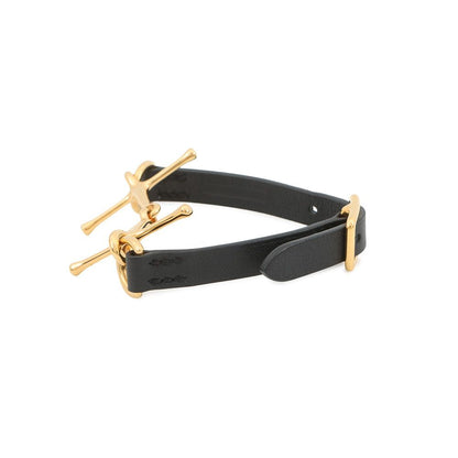 Hermes Bracelet Molle Horsebit Black Gold Swift T2 — view 2