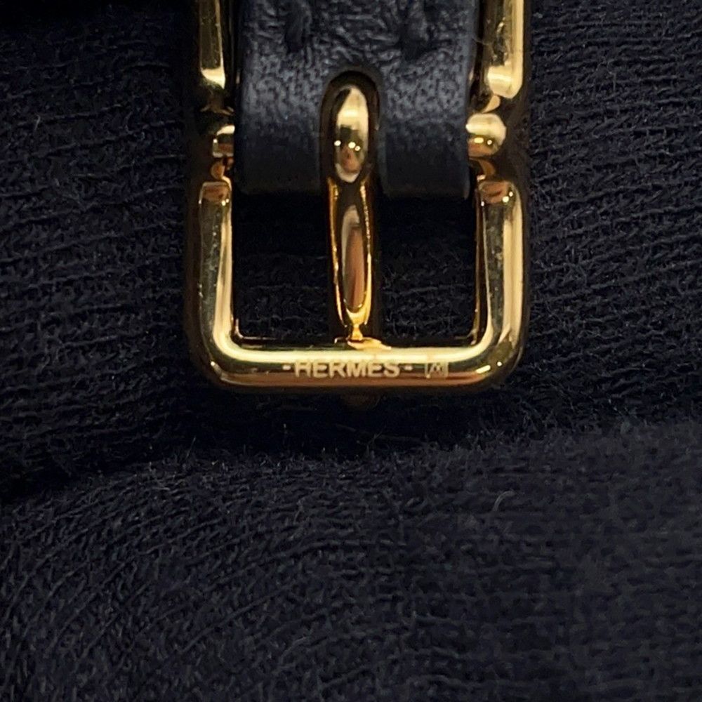Hermes Bracelet Molle Horsebit Black Gold Swift T2 — view 9