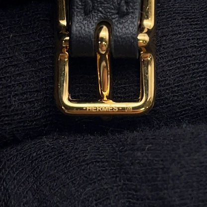 Hermes Bracelet Molle Horsebit Black Gold Swift T2 — view 9