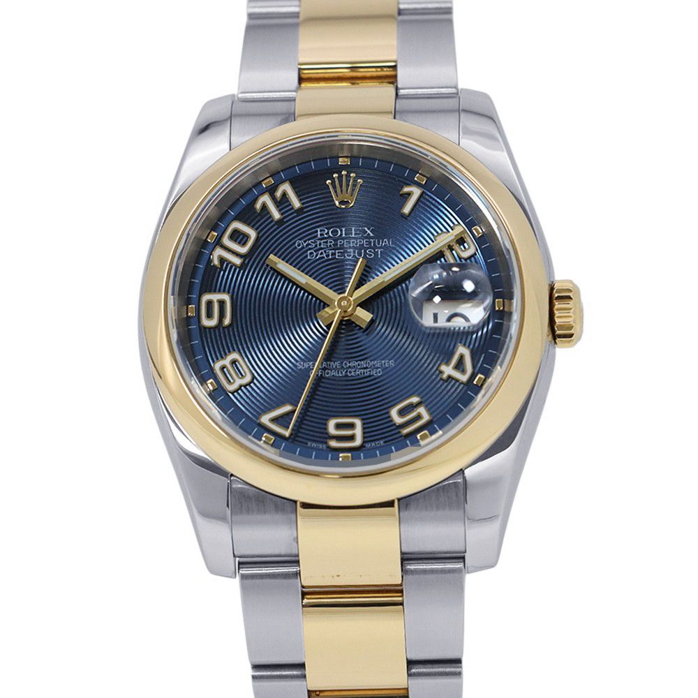 Rolex Datejust D Number Watch Blue Concentric Dial