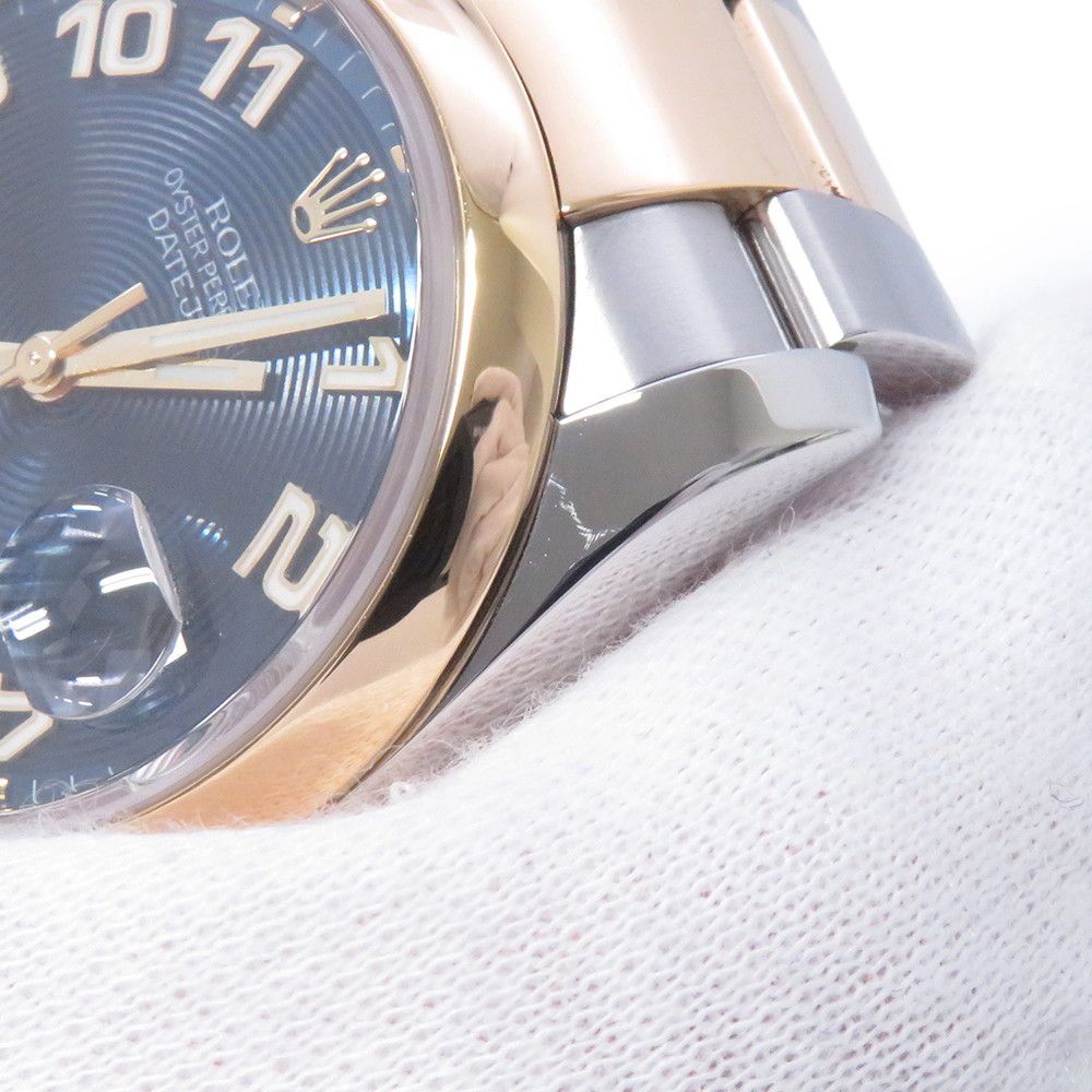 Rolex Datejust D Number Watch Blue Concentric Dial — view 5