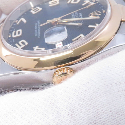 Rolex Datejust D Number Watch Blue Concentric Dial — view 4