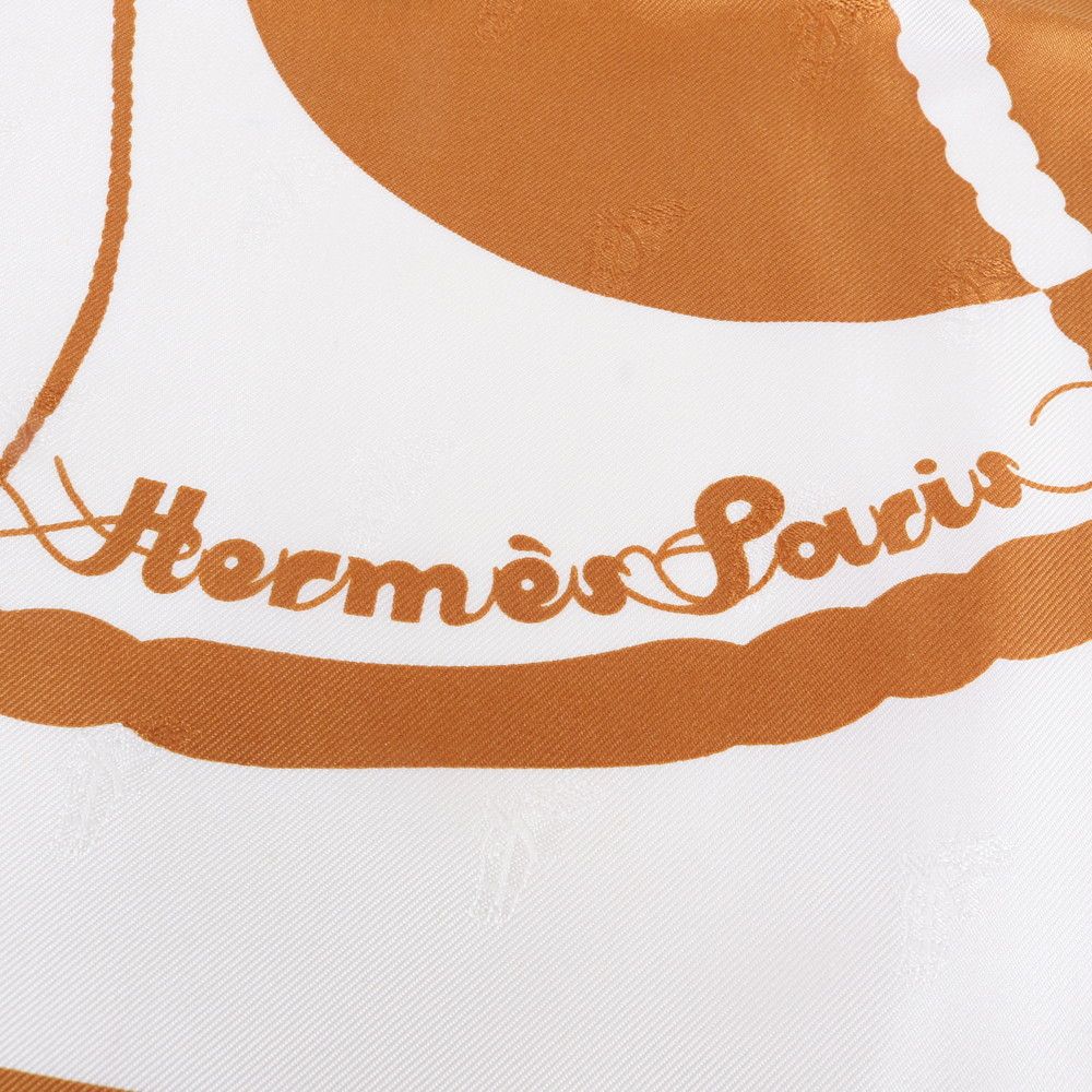 Hermes Tagged Carre 90 Clic Clac Watermark Silk 100% Scarf Mem — view 7