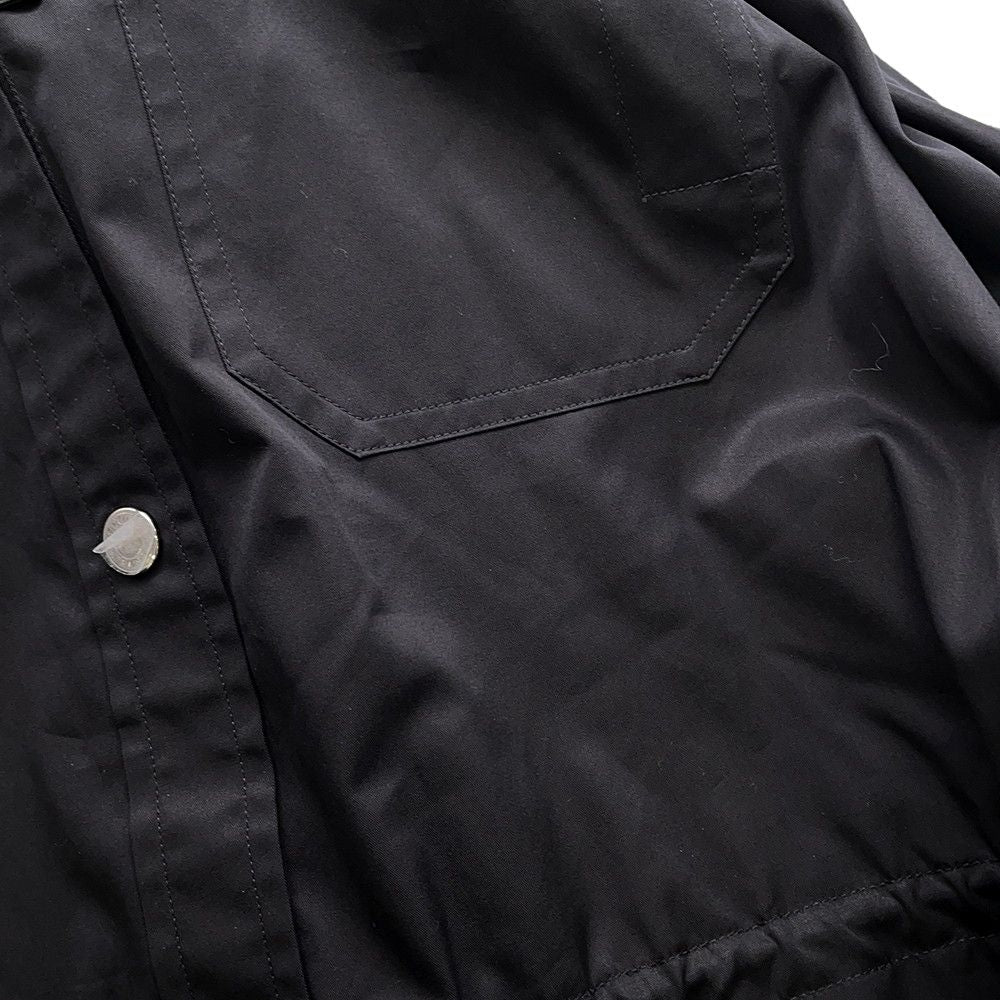 Hermes Dress Shirt Clou de Selle Series Button Cotton 36 Black — view 4