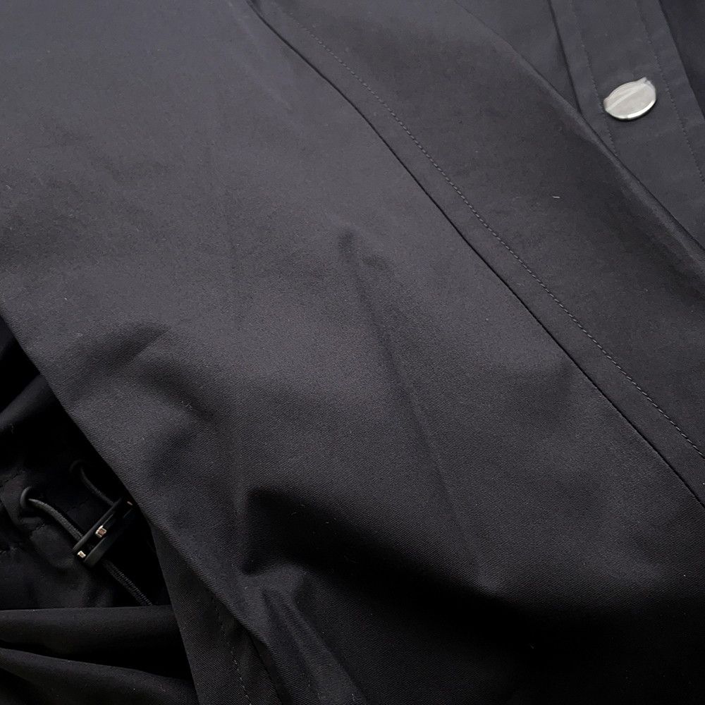 Hermes Dress Shirt Clou de Selle Series Button Cotton 36 Black — view 6