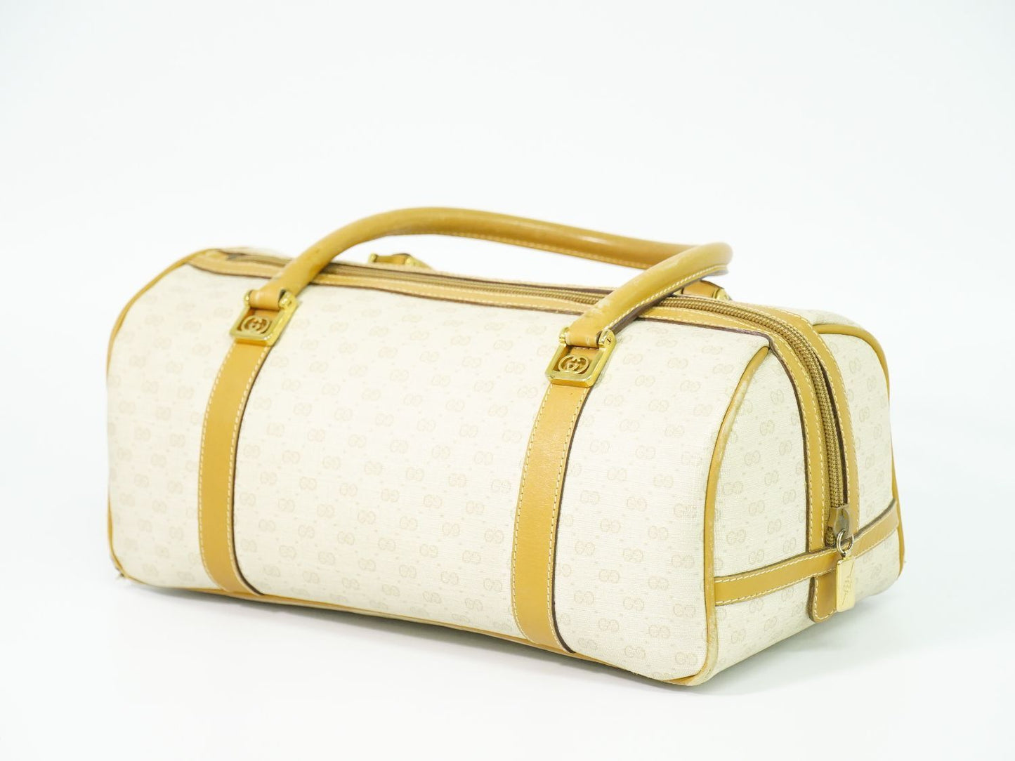 Gucci Micro GG Mini Boston Bag Beige — view 2