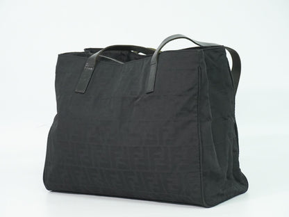 Fendi Zucca Shoulder Bag Tote Canvas Black — view 2