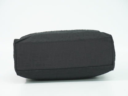Fendi Zucca Shoulder Bag Tote Canvas Black — view 3