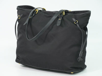 Prada Nylon Shoulder Bag Tote Black — view 2