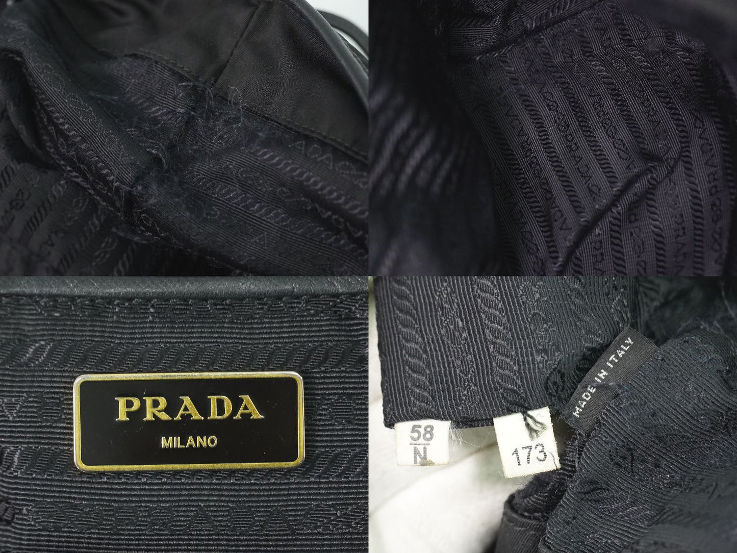 Prada Nylon Shoulder Bag Tote Black — view 9