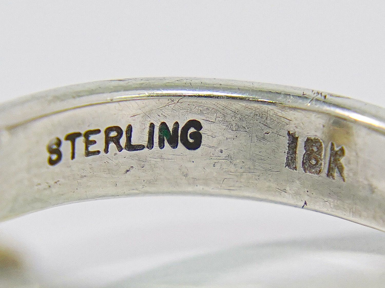 Tiffany & Co Hook Eye Sterling 18k YG Combination Ring Silver Yellow Gold — view 8
