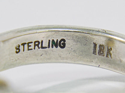 Tiffany & Co Hook Eye Sterling 18k YG Combination Ring Silver Yellow Gold — view 8