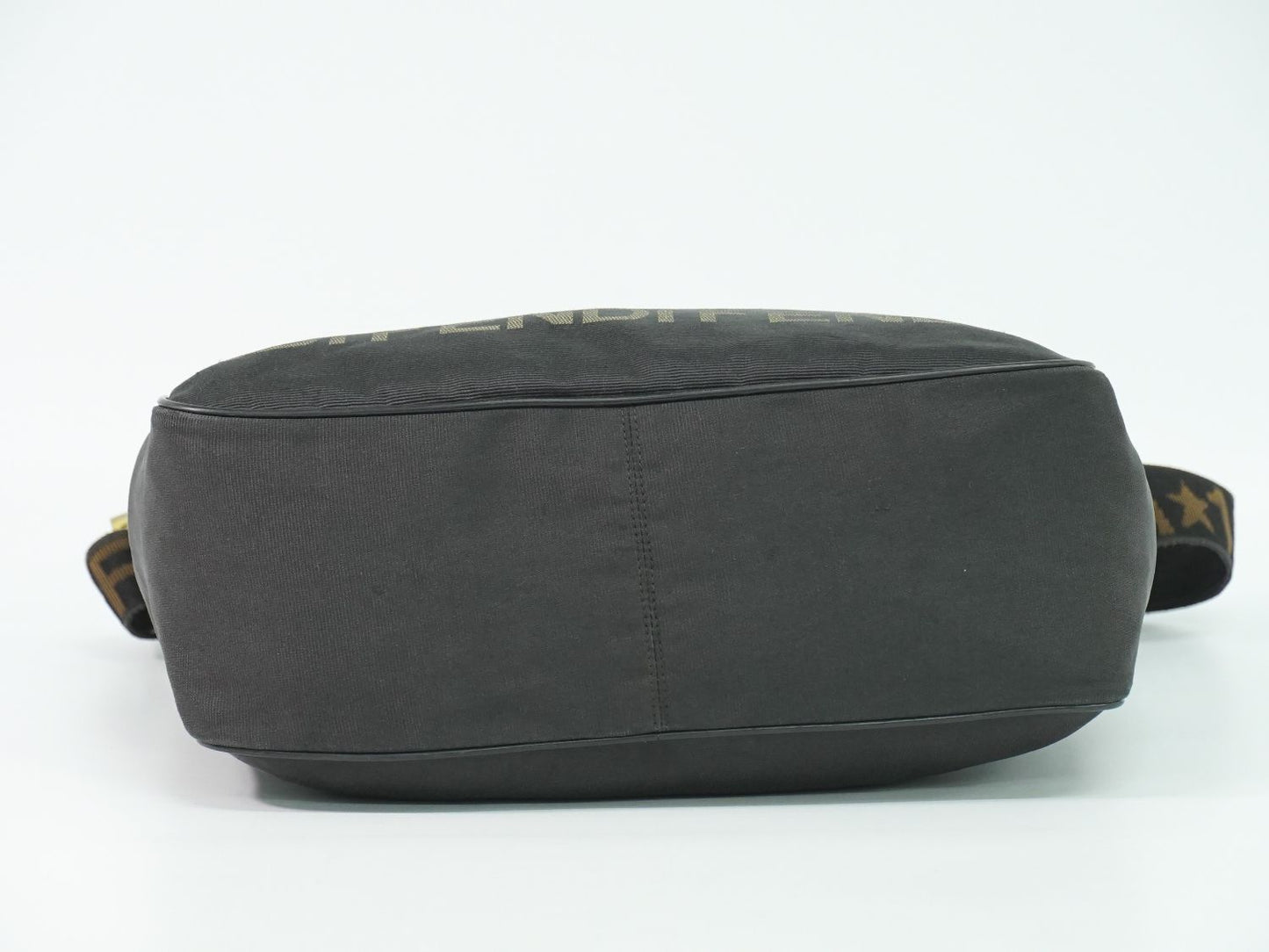 Fendi Canvas Shoulder Bag Pochette Black — view 3