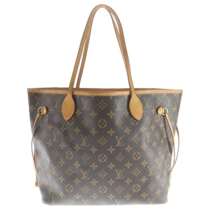 Louis Vuitton Monogram Neverfull MM Tote Brown Pink Leather Gold
