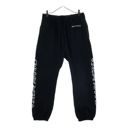 Chrome Hearts Sweatshirt Pants Front Scroll Label Side Logo Print Black