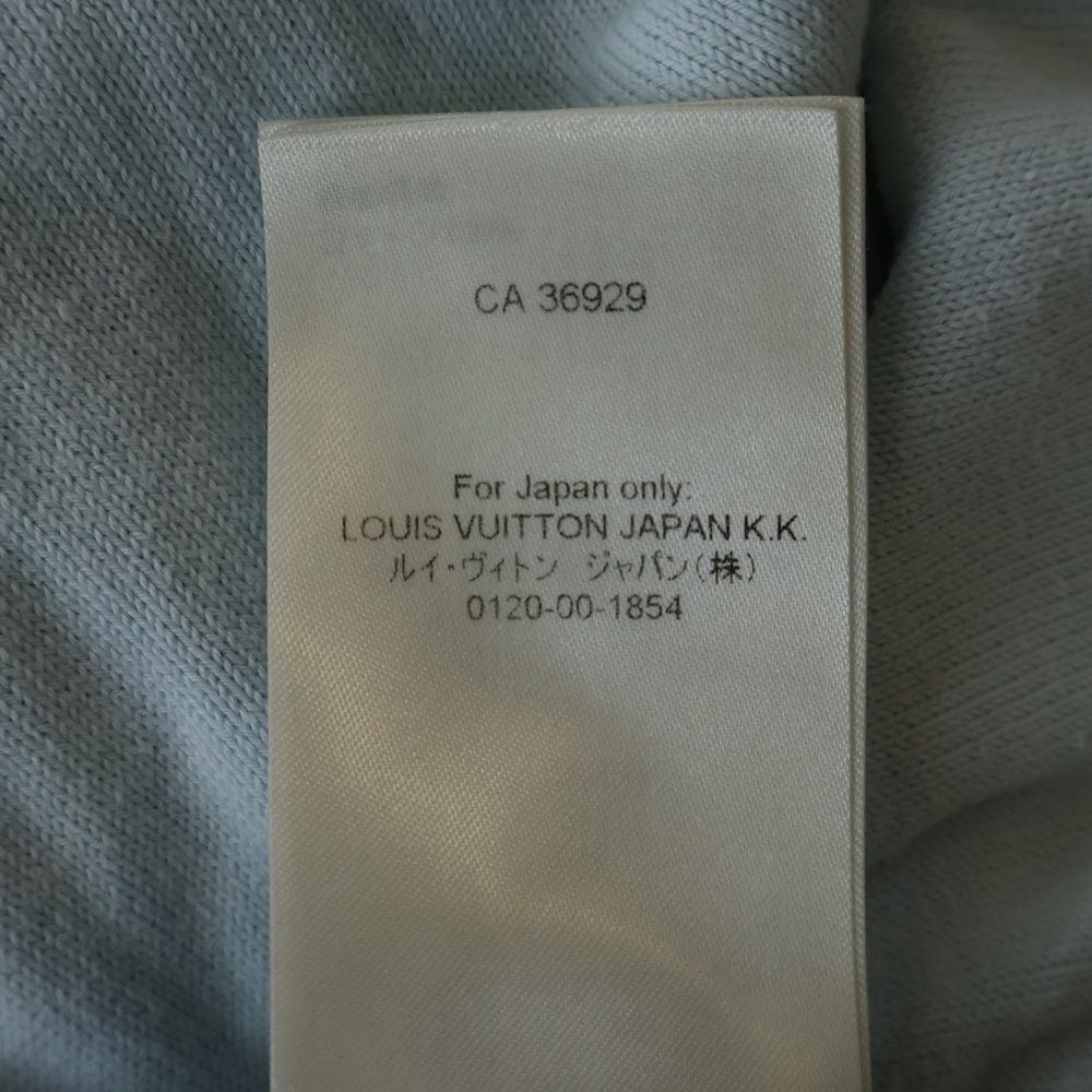 Louis Vuitton Gradient Monogram Crew Neck Long Sleeve Knit Sweater Navy Uso — view 8
