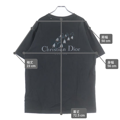Dior Lilly of the Valley T-shirts Distressed Crew Neck Short Sleeve T-Shirt — view 9