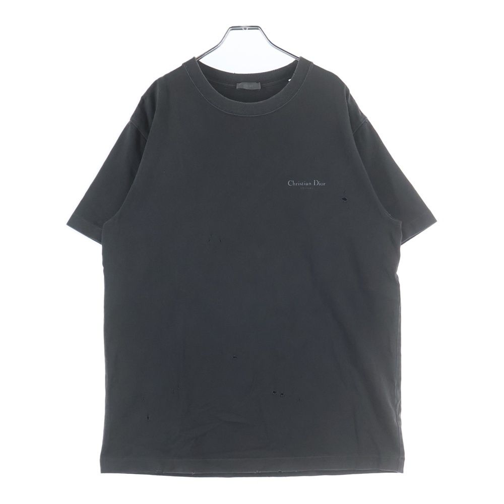 Dior Lilly of the Valley T-shirts Distressed Crew Neck Short Sleeve T-Shirt — view 2