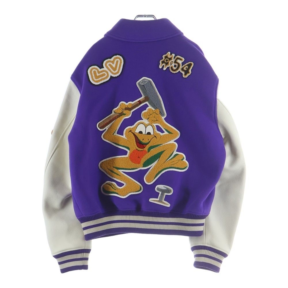 Louis Vuitton Multi Patched Mix Leather Varsity Patch Mix Jacket Stadium Jumper — view 2