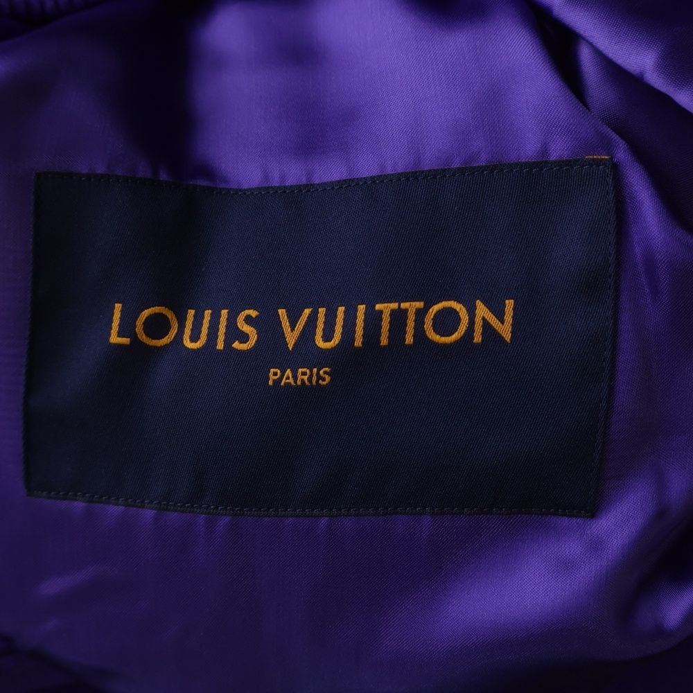 Louis Vuitton Multi Patched Mix Leather Varsity Patch Mix Jacket Stadium Jumper — view 6