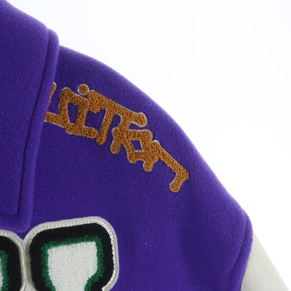 Louis Vuitton Multi Patched Mix Leather Varsity Patch Mix Jacket Stadium Jumper — view 3